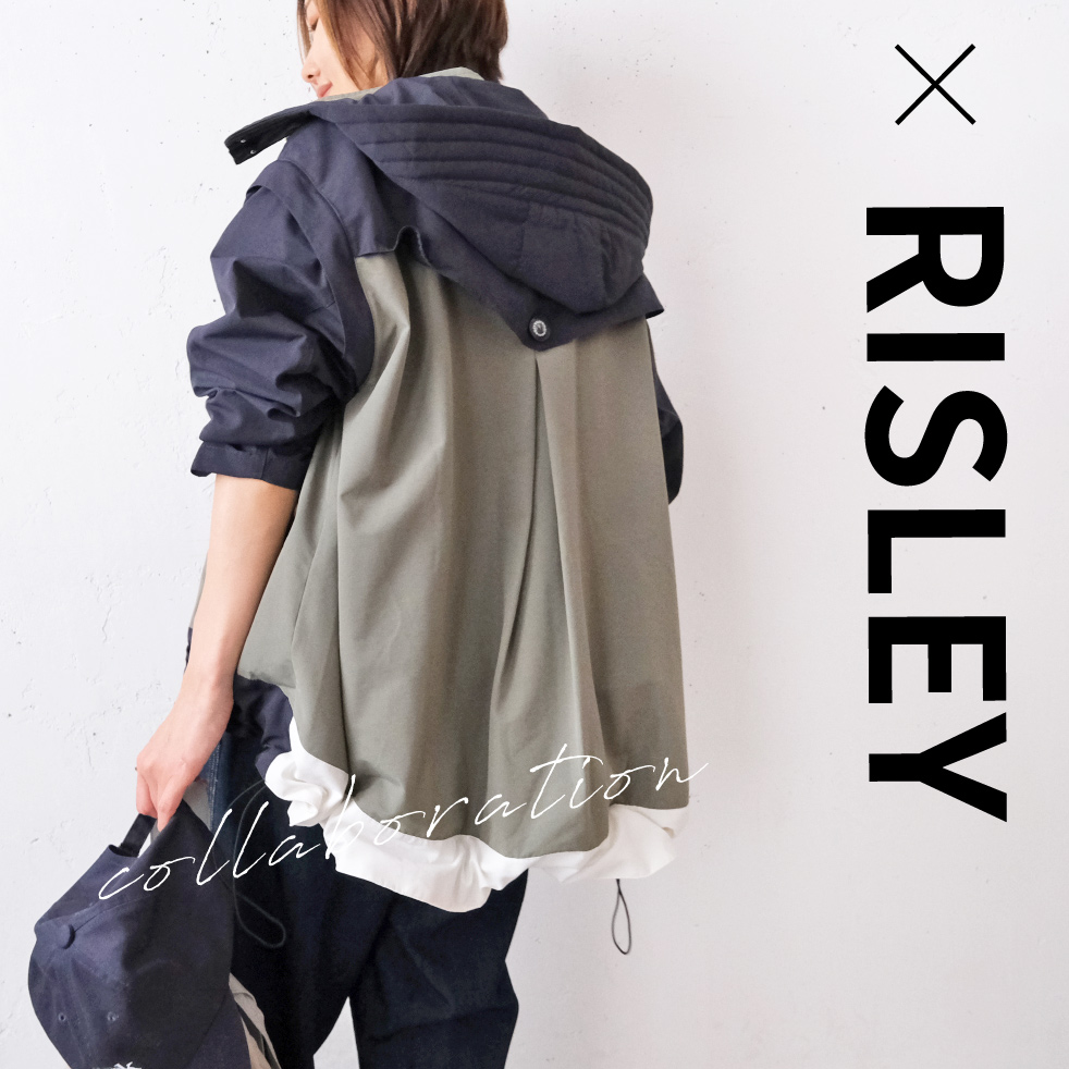 受注販売】× RISLEY コラボ「4WAY トレンチブルゾン」