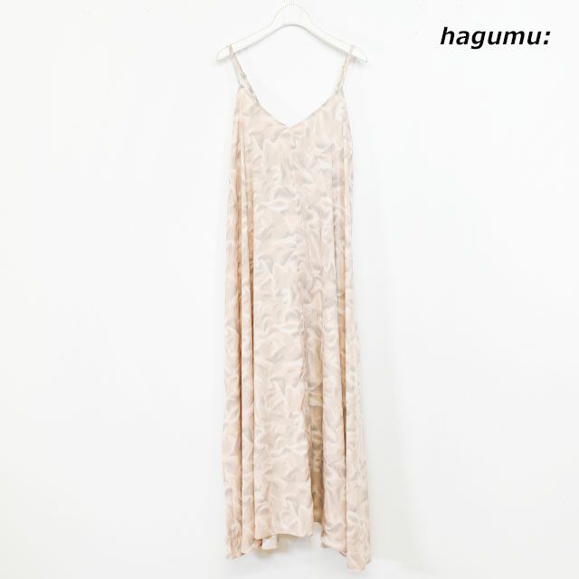 Hagumu ワイドスリーブ柄ワンピース Mt 0257 Hug Hug