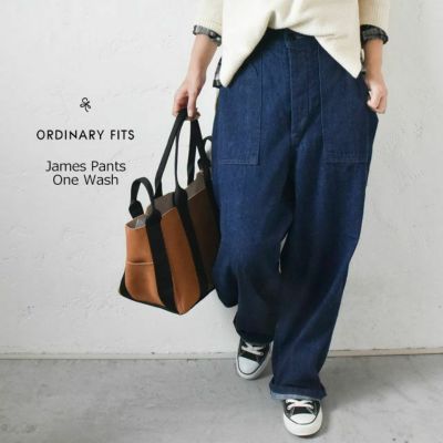 Ordinary fits｜ベルト付きデニムパンツ [[OLF-P037OW]][C] | ma28