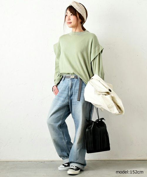 Ordinary fits｜ベルト付きデニムパンツ [[OLF-P037]][C]