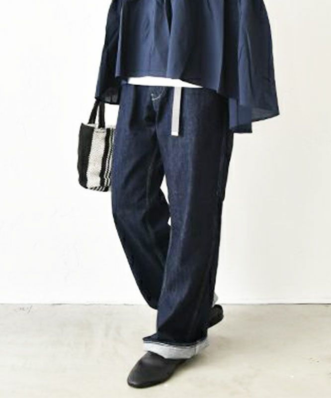 Ordinary fits｜ベルト付きデニムパンツ [[OLF-P037OW]][C]