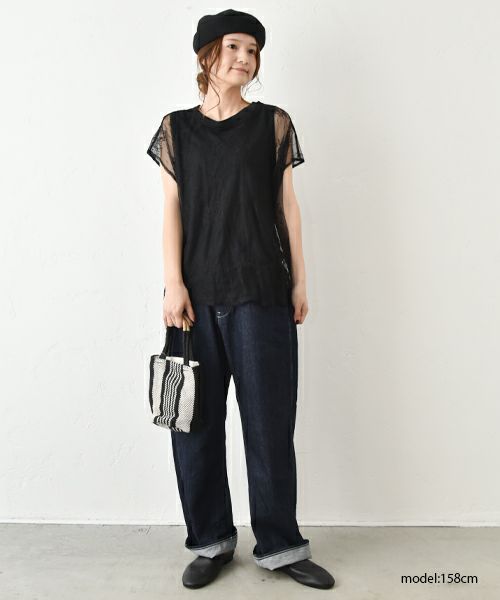 Ordinary fits｜ベルト付きデニムパンツ [[OLF-P037OW]][C]