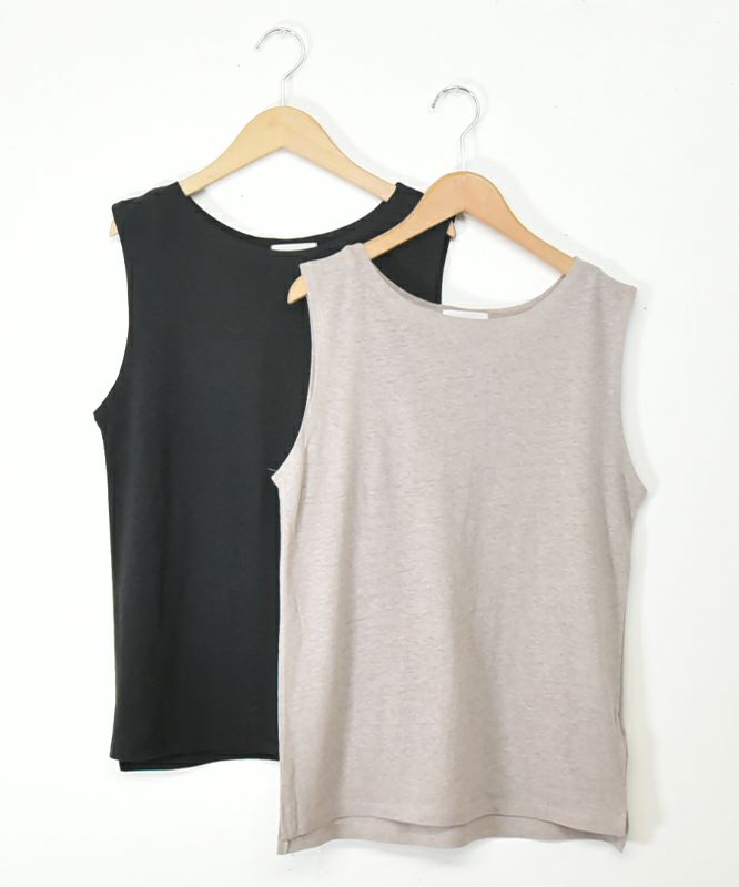 hagumu｜麻カットタンク [[C-672]][C]