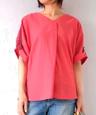 N｜60フレンチリネンブラウス｜ [[B2739]][F] | ma28 ONLINE STORE