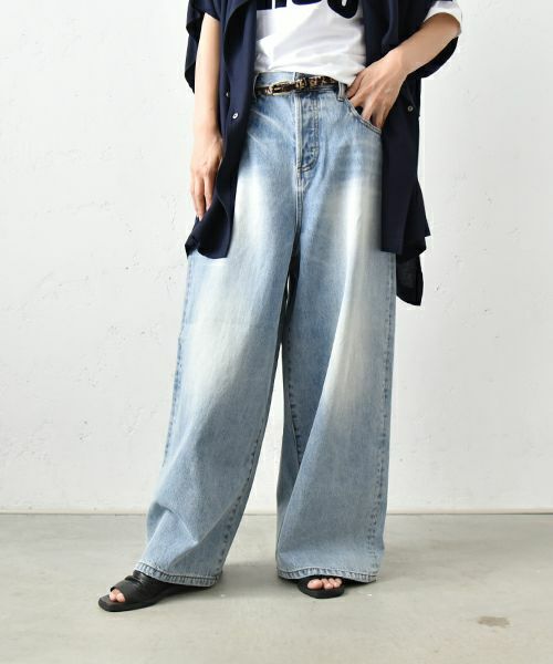 ichi｜ワイドデニムパンツ [[230430]][C] | ma28 ONLINE STORE