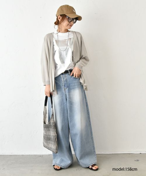 ichi｜ワイドデニムパンツ [[230430]][C]