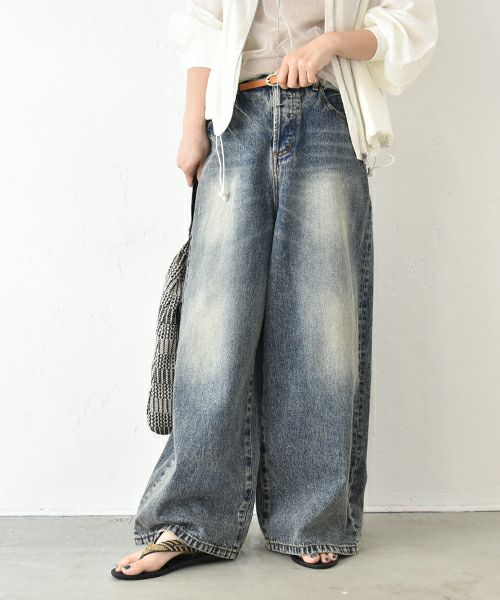 ichi｜ワイドデニムパンツ [[230430]][C]
