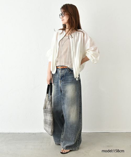 ichi｜ワイドデニムパンツ [[230430]][C]