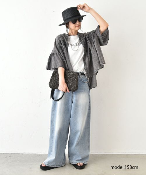 ichi｜ワイドデニムパンツ [[230430]][C]