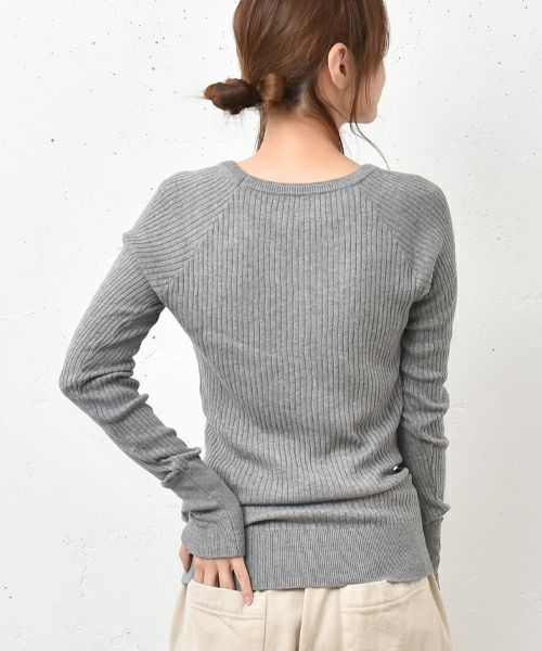 hagumu｜クルーネックテレコインナー [[08066]][C]