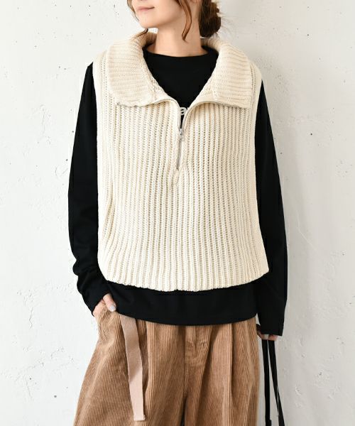 IN THE MARKET｜ハーフジップベスト [[MT-0386]][C] | ma28 ONLINE STORE