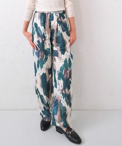 Wrapin nine 9｜柄ワイドパンツ [[3435-303MK]][F] | ma28 ONLINE STORE