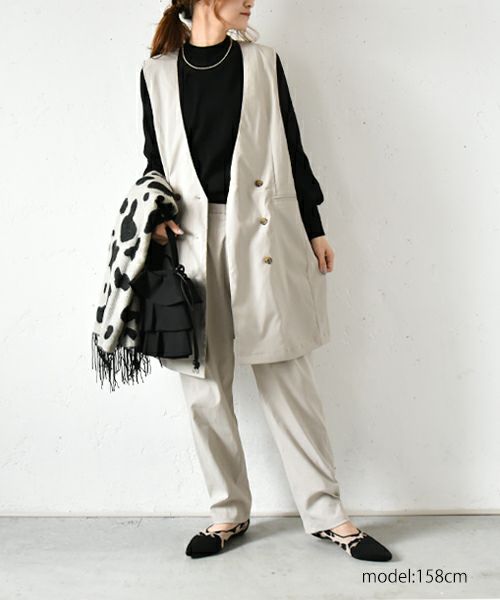 HUMS｜ノーカラーベスト [[CE4VE231007]][C] 