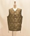 TAION｜MILITARY V NECK BUTTON DOWN VEST [[TAION-001BML-1]][D]