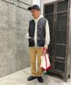 TAION｜MILITARY V NECK BUTTON DOWN VEST [[TAION-001BML-1]][D]