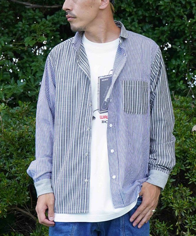 ジムマスター｜ショールカラー L/Sシャツ [[G233732]][D]