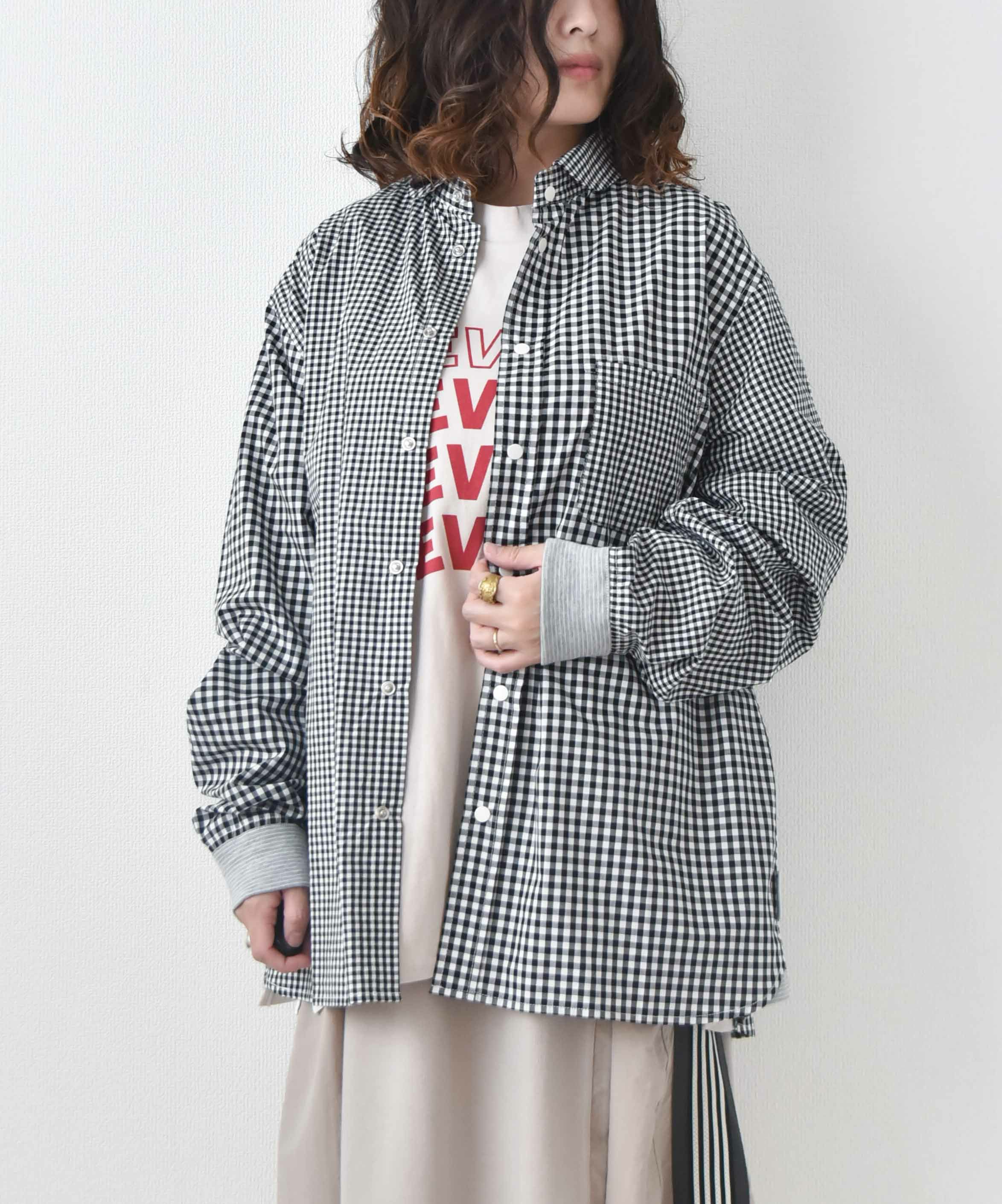  ジムマスター｜ショールカラー L/Sシャツ [[G233732]][D]