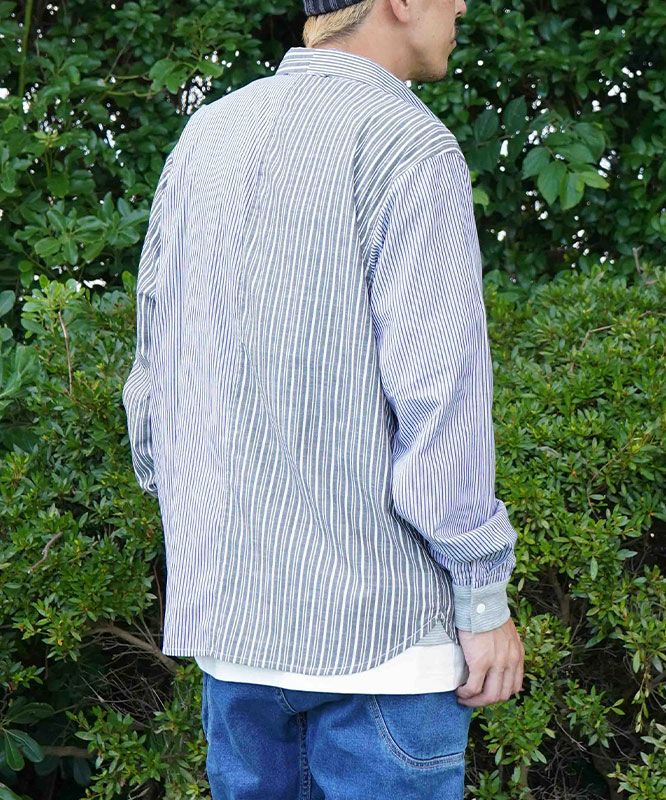  ジムマスター｜ショールカラー L/Sシャツ [[G233732]][D]