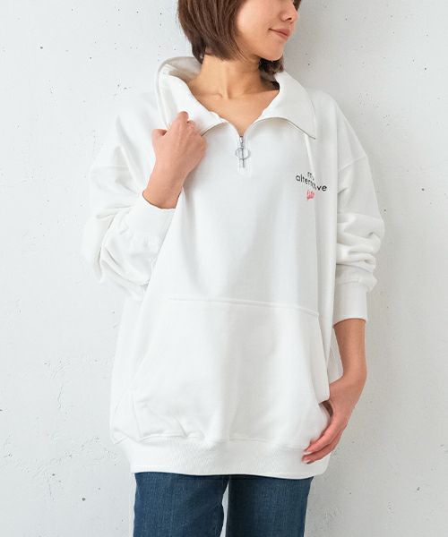 RNA｜SLEEPロゴハーフZIPプルオーバー [[M2159]][F] | ma28 ONLINE STORE