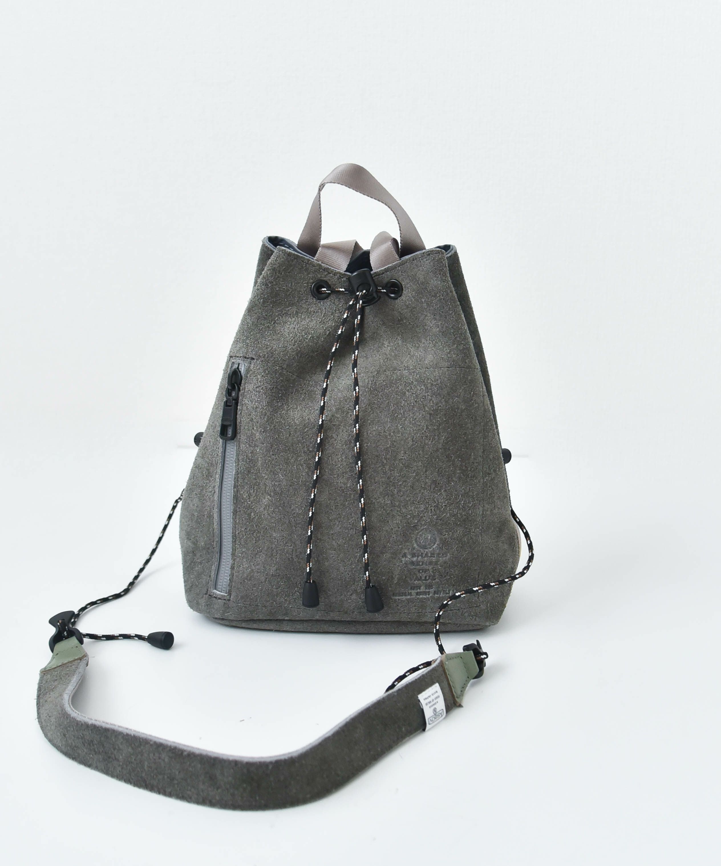 AS2OV　(アッソブ)｜防水スエード巾着バッグ[[091754]][D]