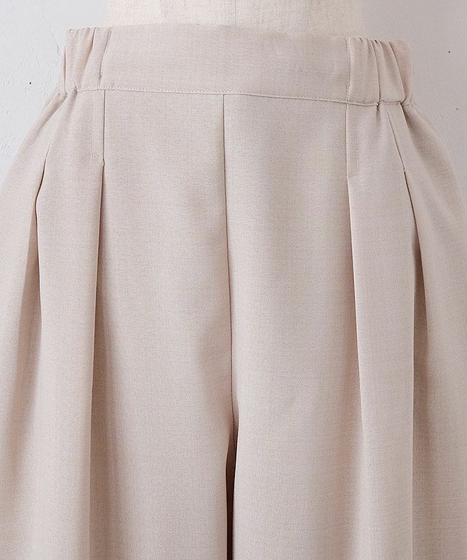 un cinq｜メランジワイドタック コクーンパンツ [[U24-02]]