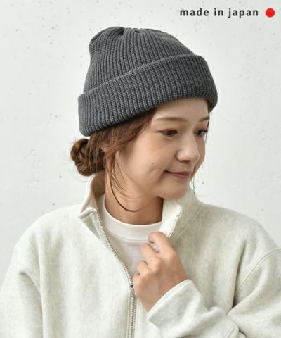 帽子 GuruGuruBeanie (Light Gray&Dark Gray) ZUCCa / LOGO CAP / 帽子(F khaki(09)): ZUCCa| A-net ONLINE STORE