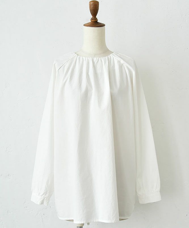 hagumu｜襟ギャザープルオーバー [[125664]]