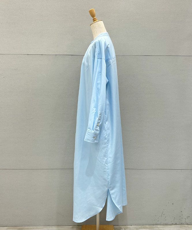 day standard｜バンドカラーシャツOP [[36-0086]][D]