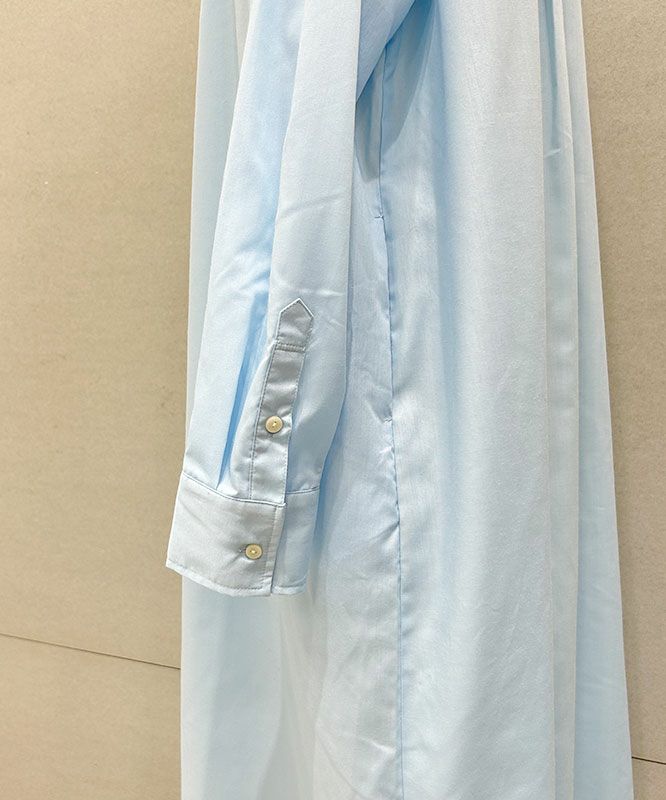 day standard｜バンドカラーシャツOP [[36-0086]][D]