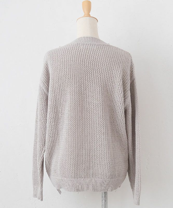 HUMS｜ロゴメッシュニット [[HU-PO-07]]