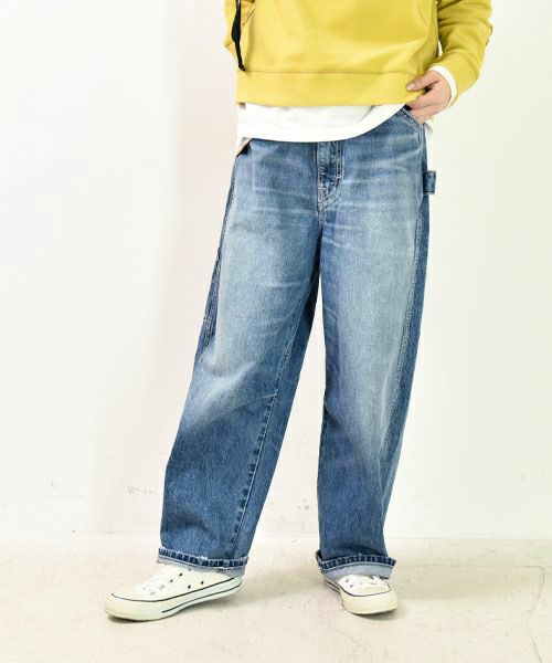 HUMS｜裾ダメージカーブデニムパンツ [[C-5066]][C] | ma28