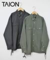 TAION｜NON DOWN MILITARY LONG SLEEVE SHIRTS [[TAION-109SHNDML-1]][D]