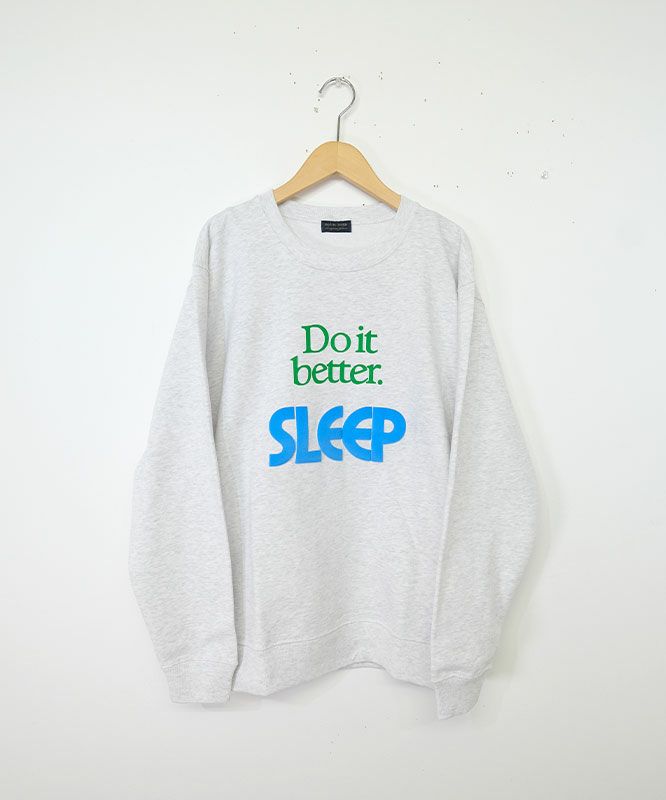 modem design｜Messege logo sweat-Don‘t better sleep [[M-2310055]][D]