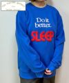 modem design｜Messege logo sweat-Don‘t better sleep [[M-2310055]][D]