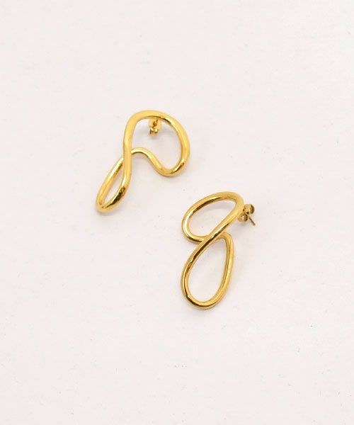 シーズマーラ Plain rectangular back pierce 予約販売【 Sea'ds Mara 】Plain rectangular back pierce [24A1