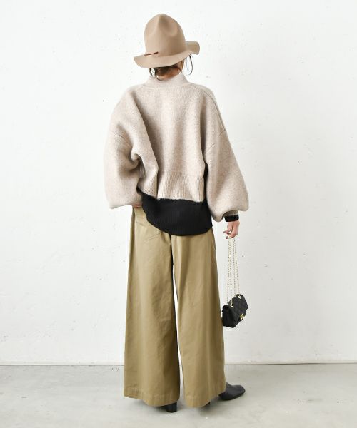 HUMS｜ベイカーワイドパンツ [[CE4PT231201]][C] 