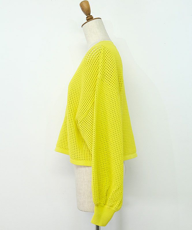 ROSIEE｜メッシュクロップド丈ニット [[R581235]]