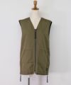 TAION｜NON DOWN MILITARY　REVERSIBLE VNECK VEST [[TAION-R001ZNDML-1]][D]