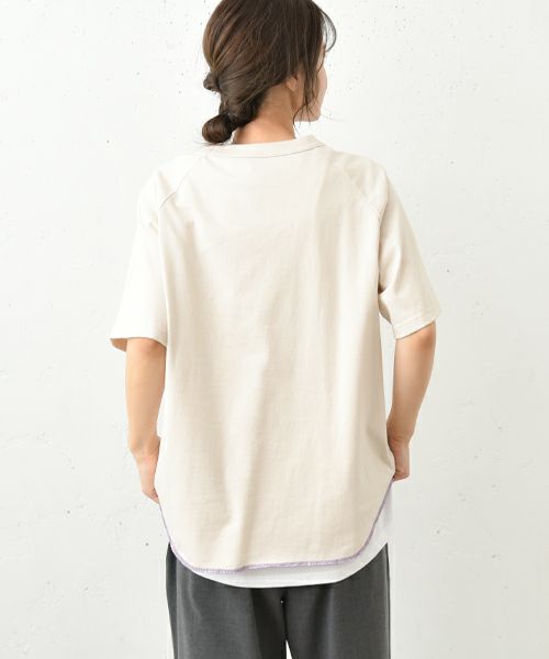 her.｜ロックステッチ入り天竺T半袖(Short Sleeve)-パック入り [[131231PK(Short Sleeve)]][C]