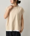 STAR＆STRIPE｜NOSLEEVE CREW　製品染め　フレンチスリーブ　CT [[MD-032]][C]