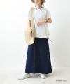 NATURAL LAUNDRY｜コットンリネンカルゼフレアスカート [[7242S-001]][C]