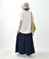 NATURAL LAUNDRY｜コットンリネンカルゼフレアスカート [[7242S-001]][C]