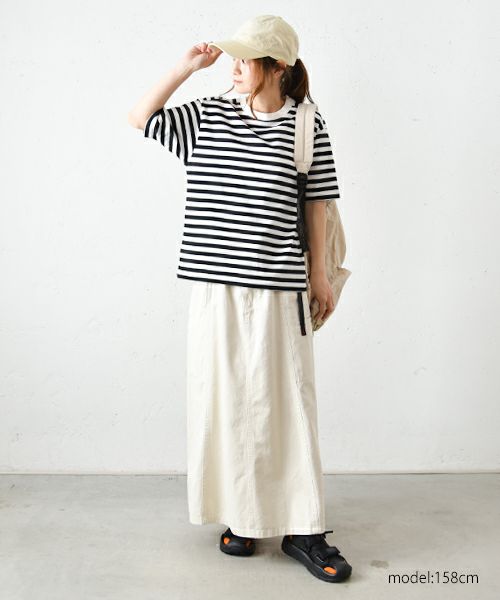  and quarter｜アメリカンドライ天竺ボーダーTee [[MA-481011]][C]