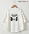 and quarter｜バックプリント5分袖Tシャツ [[131252F]][C]