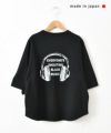 and quarter｜バックプリント5分袖Tシャツ [[131252F]][C]