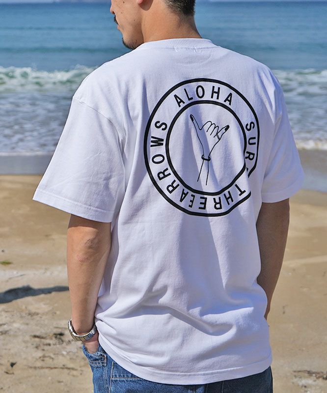 THREEARROWS｜ALOHA SURF S S TEE [[TA-01]][D]