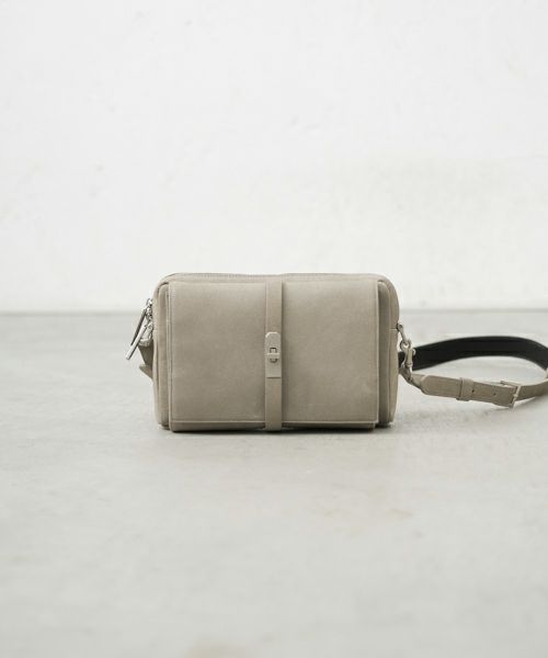 M.U.L  リネンバッグ  未使用 エムユーエル MUL バッグ ドロップ Drop 2way Mサイズ シボ型