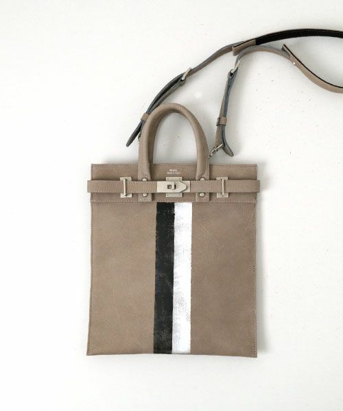 M.U.L｜ホワイトレザーヌバッグ加工ボディバッグ [[MUL013-223039]][F 