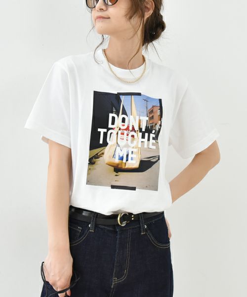 SOCIAL PRINT｜DONT TOUCHE T-shirt [[SO24-007]][C]