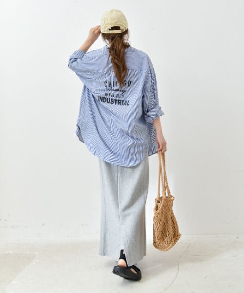 IN THE MARKET｜バックロゴプリントシャツ [[131249F]][C]